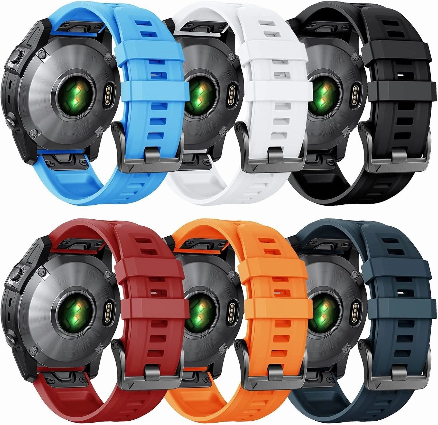 For Fenix 8 Replacement Band 22mm Fenix 7 Bands Fenix 6 Quickfit Watch Band Fenix 5 Plus Silicone Wristband Fenix 6 pro Sports Smart watch Band