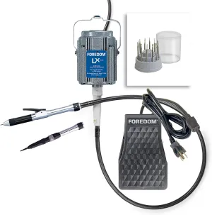 Foredom K.2245 Deluxe Stone Setting Kit, 2 Handpieces, 115v