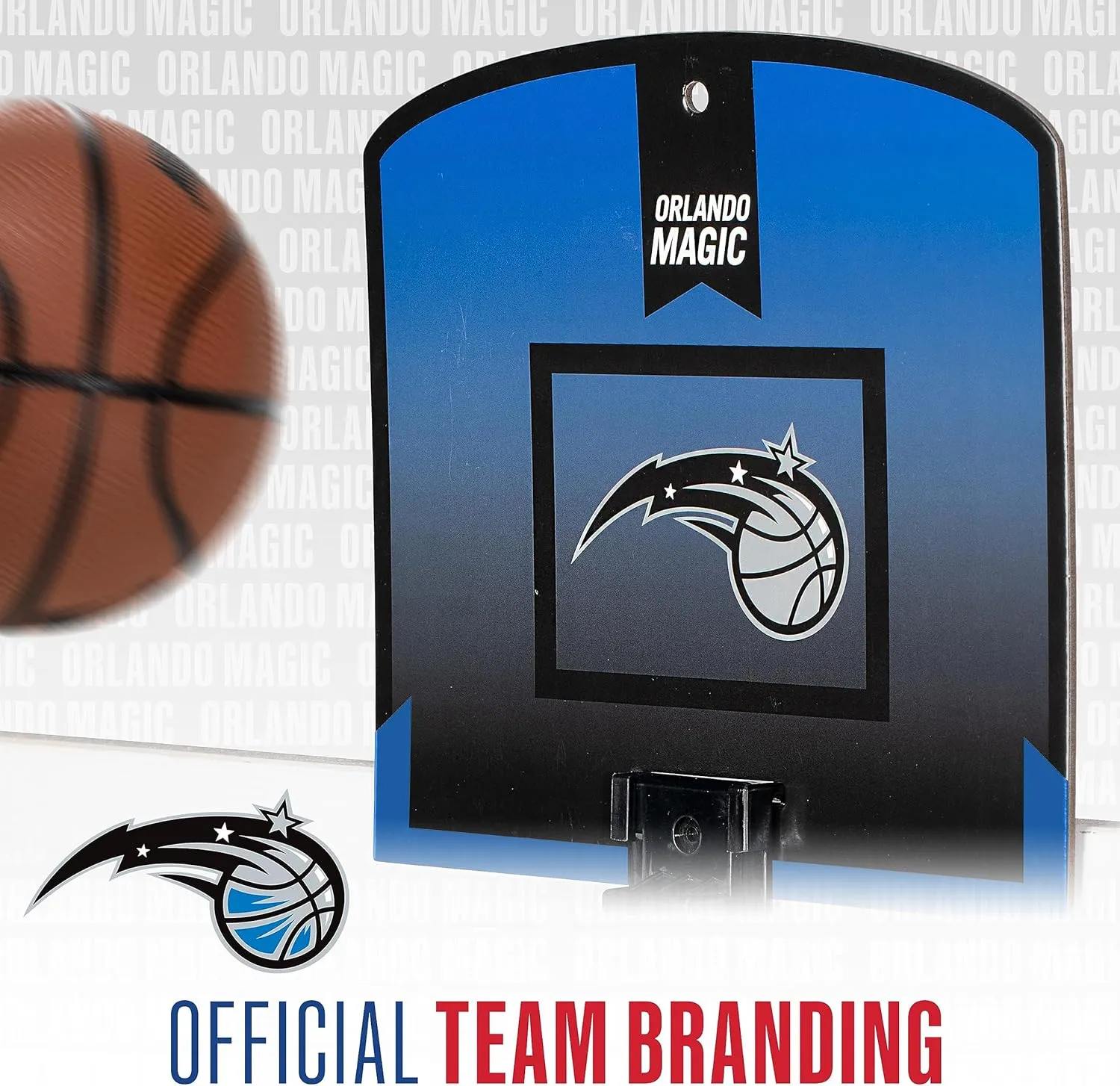 Franklin Sports NBA Over the Door Basketball Hoop - Kids Indoor Mini Hoop Set with Basketball - Perfect for Bedroom or Office