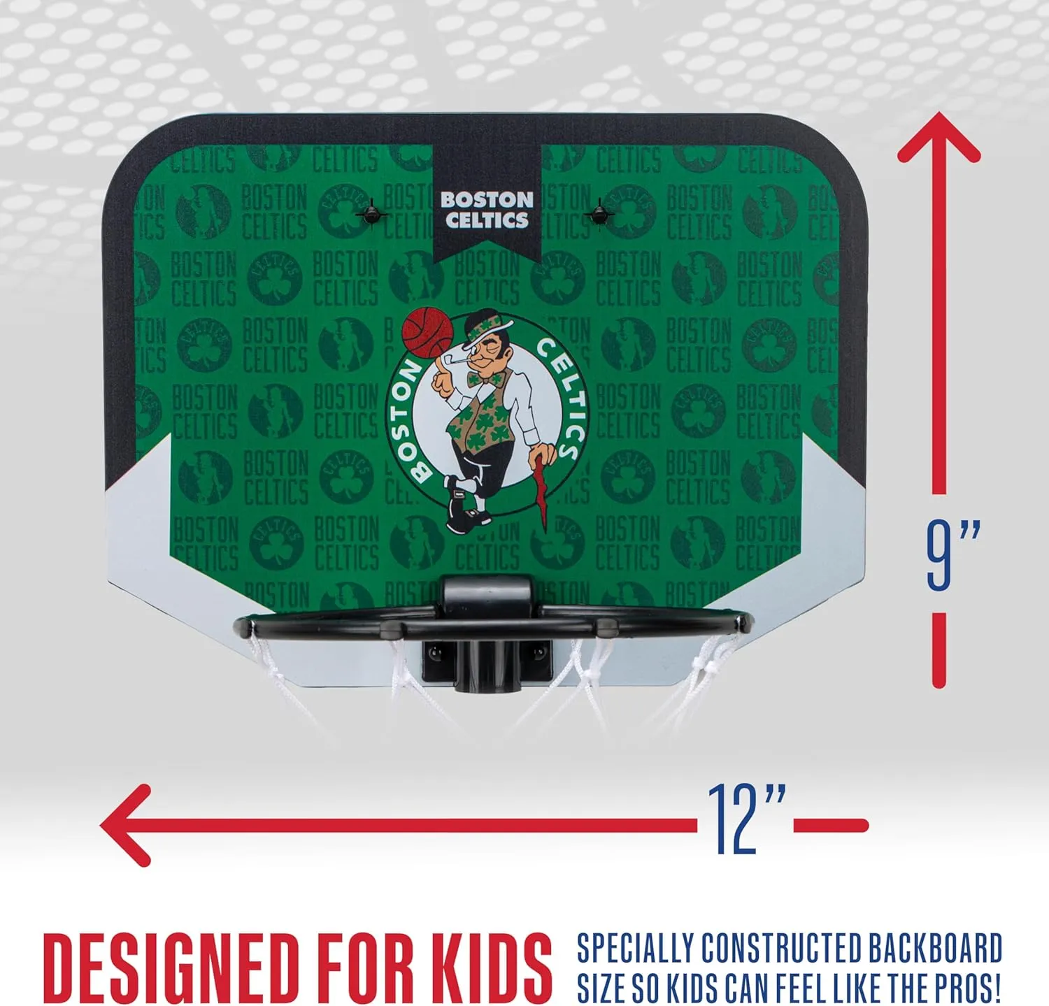 Franklin Sports NBA Team Over The Door Basketball Hoop - Kids Indoor Mini Basketball Hoop with Basketball - NBA Fan Shop Mini Hoop for Bedroom & Office
