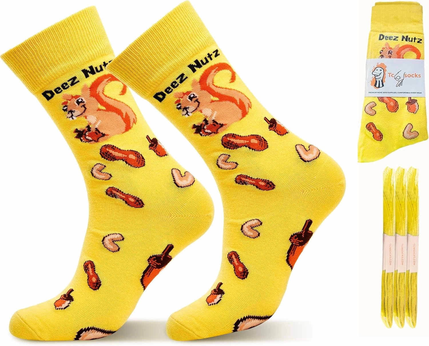 Funny Socks - Fun Novelty Socks for Men & Women - Unique Groomsmen Gifts