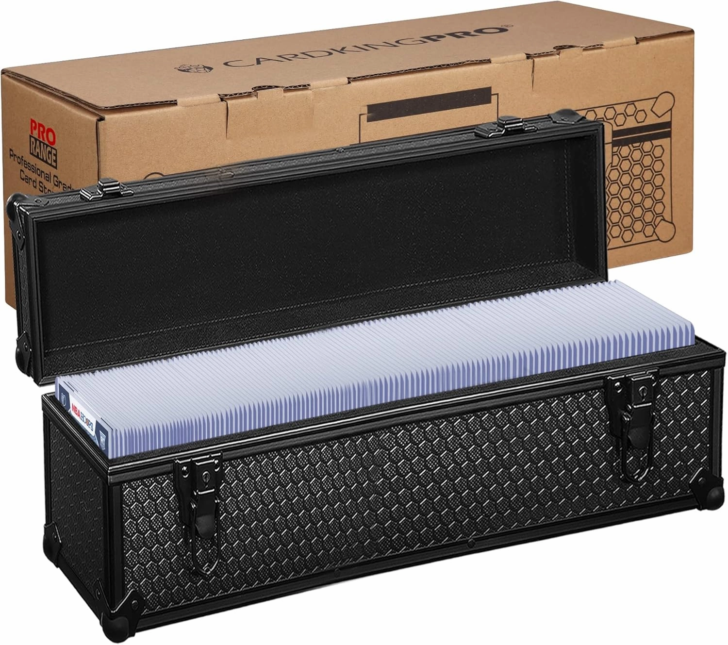 Game Card Storage Case | Designed for Top-loaders Fits 400  (35pt), Boulder Boxes, One-Touch & Deck Box 100  | Strong Protection | Lockable Box | Hard Case | Fits All Standard TGC Trading Cards