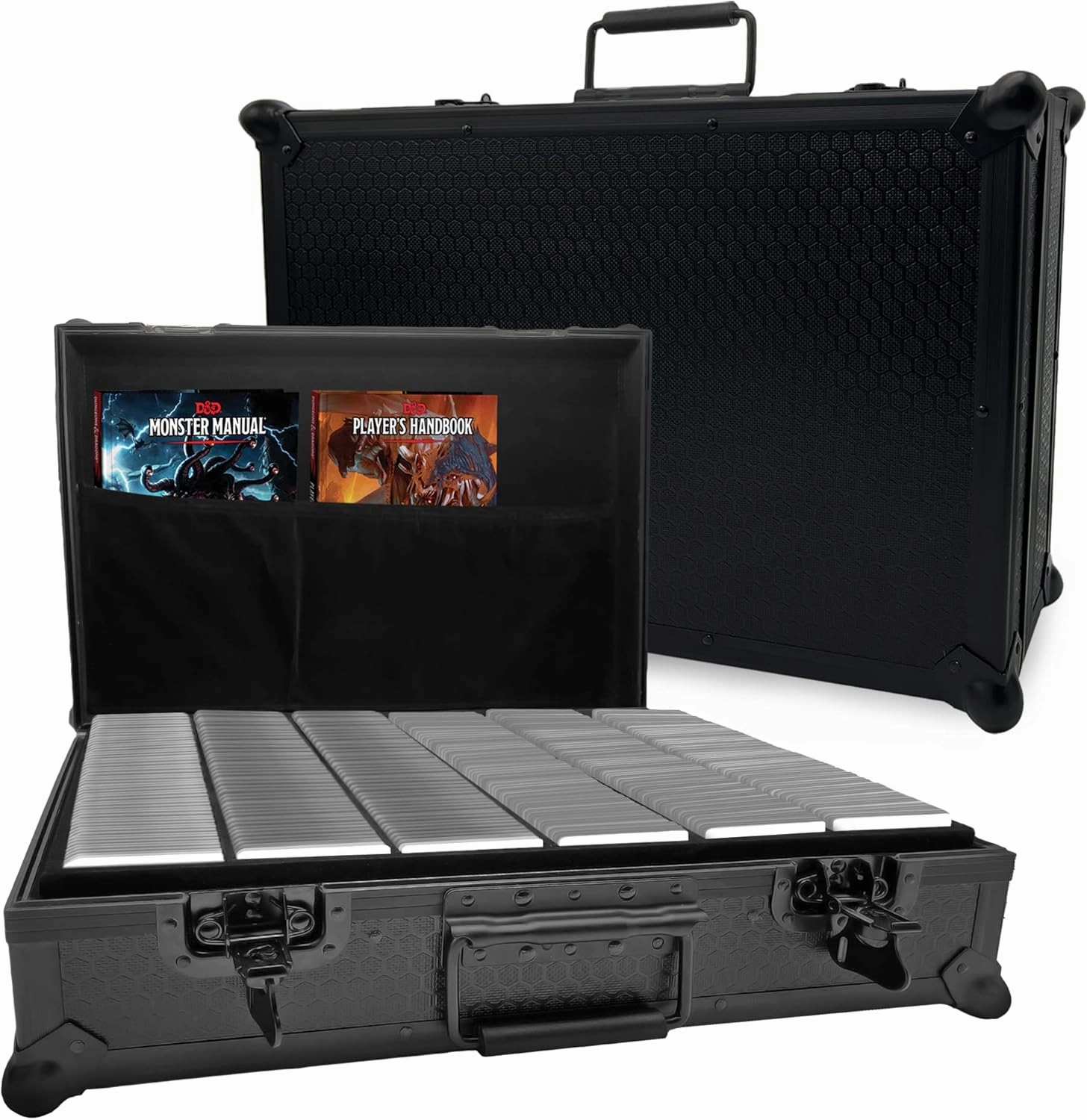 Game Card Storage Case (KingMega Edition) | Compatible with Magic The Gathering, MTG, Cards Against Humanity, All Standard TGC Trading Card Games | Includes 8 Dividers | Fits 5400  Unsleeved Cards