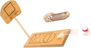 Garneck 2 Sets Mini Desktop Bowling Game Set Basketball Interactive Educational Wooden for Relief for Bars Gyms and Schools Decompression Play Set