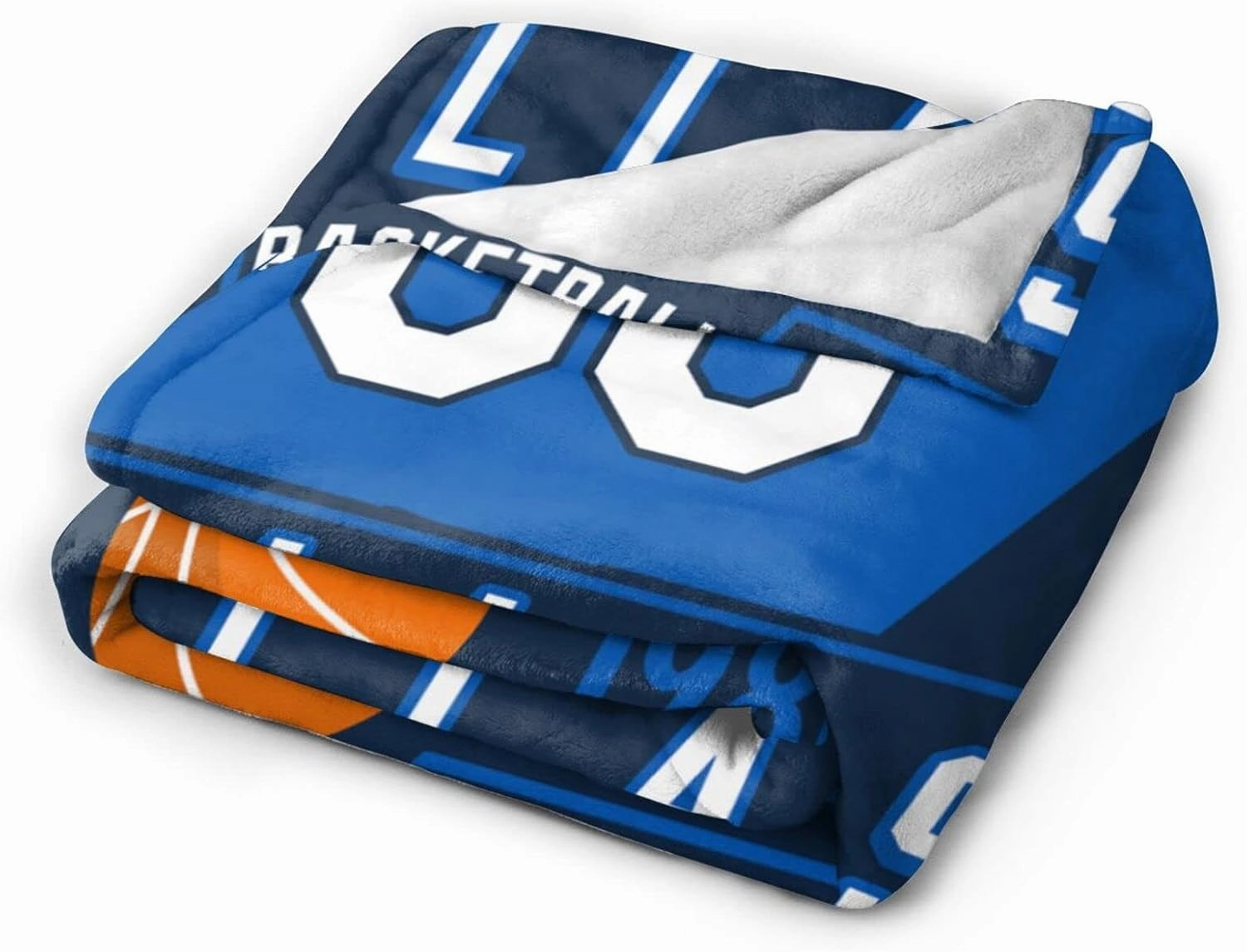 Generic Custom Throw Blankets for Bed Fans Gift for Men Summer Winter Fleece Blanket Basketball Name & Number, 30""x40"", 50""x60"", 60""x80"", B,dallass1