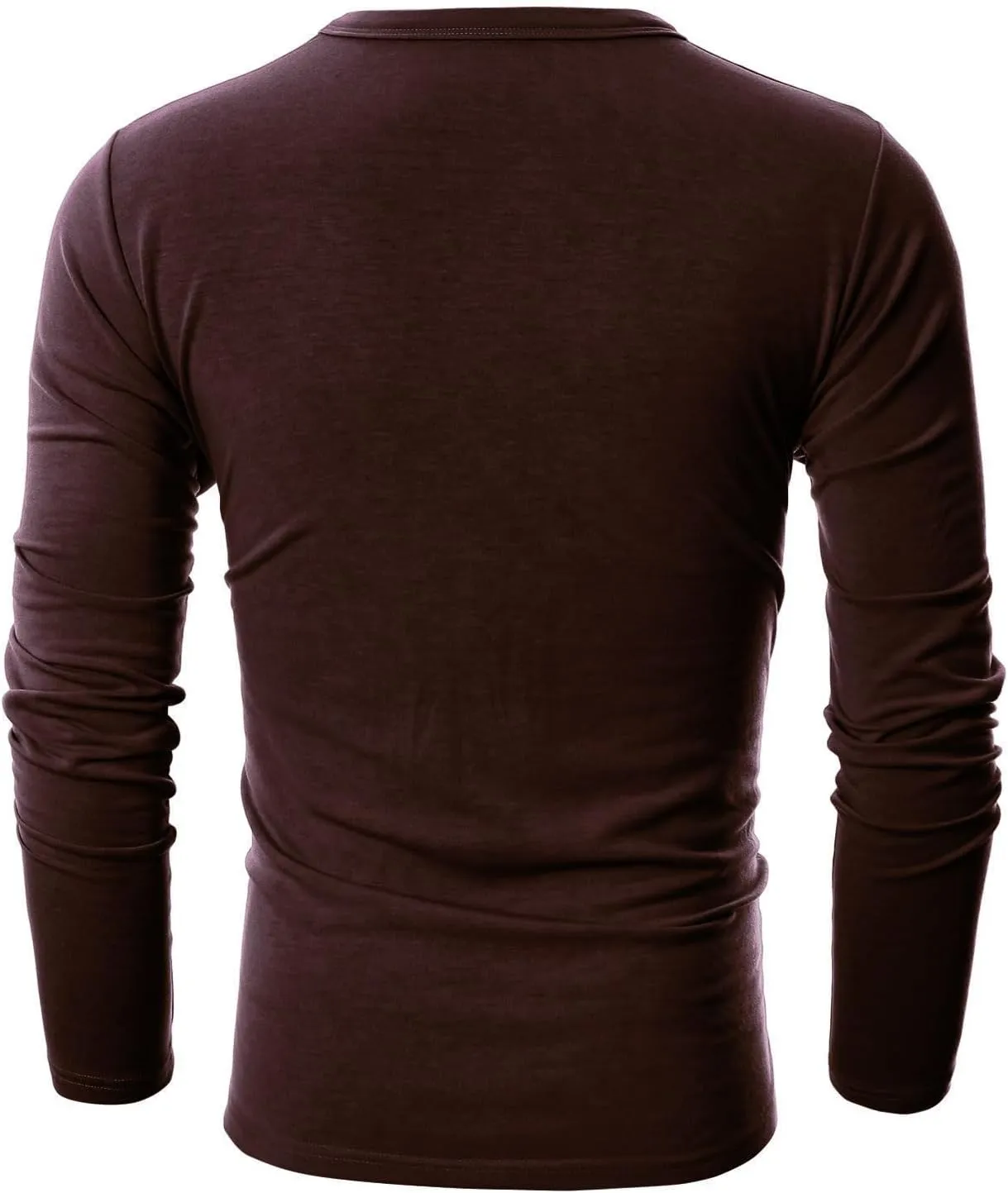 GIVON Mens Slim Fit Soft Cotton Long Sleeve Lightweight Thermal Crew Neck T-Shirt