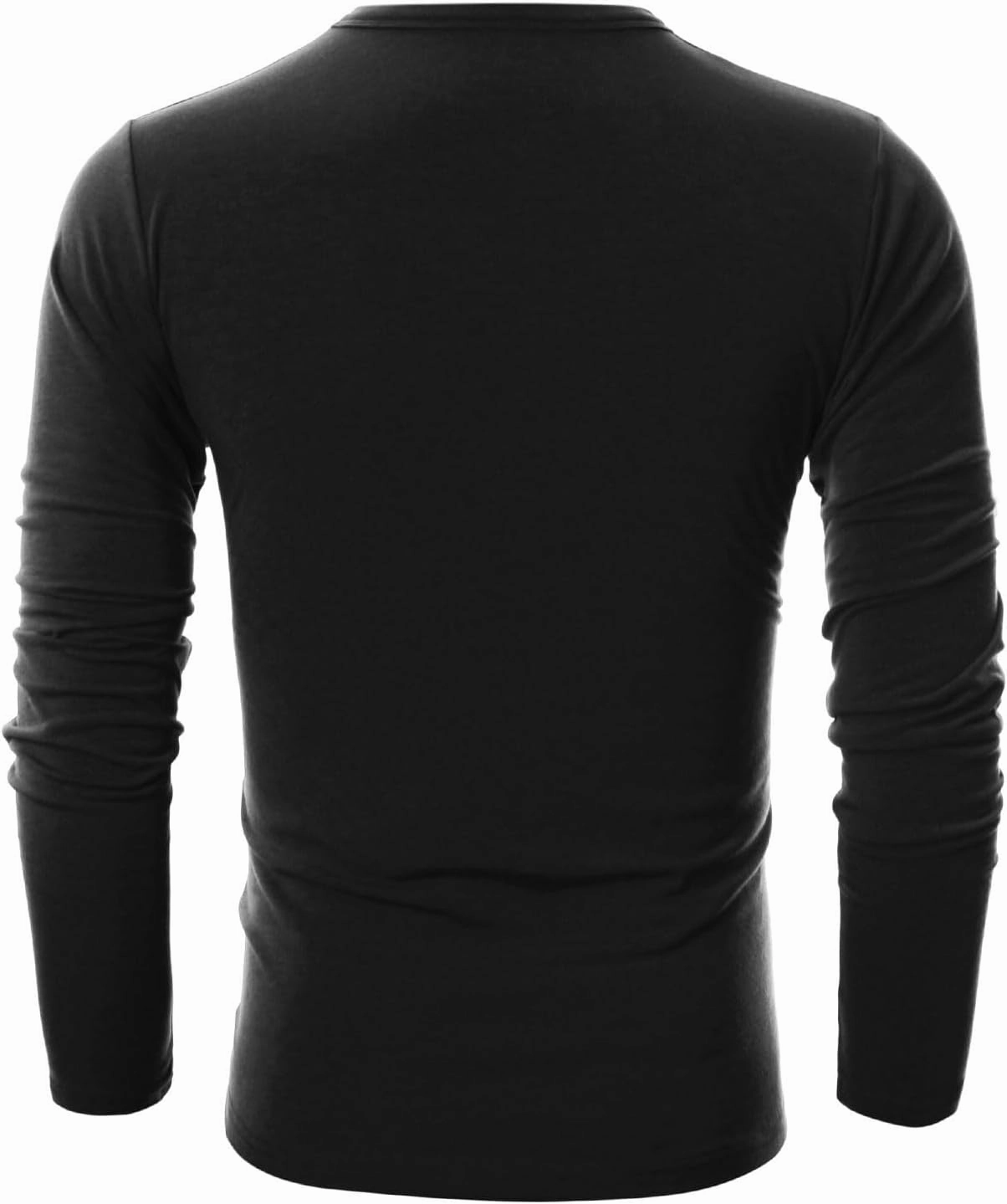 GIVON Mens Slim Fit Soft Cotton Long Sleeve Lightweight Thermal Crew Neck T-Shirt
