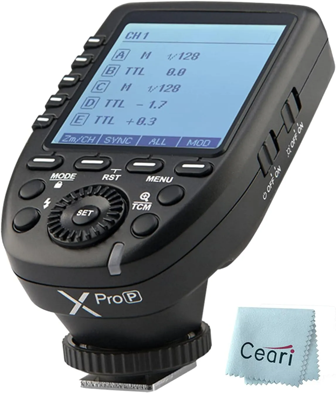 Godox Xpro-P TTL Wireless Flash Trigger with 1/8000s HSS, 5 Group 4 Fuction Button for Pentax K-1, 645Z, K70, K50, KP, K-S2, K-3 II Digital Cameras