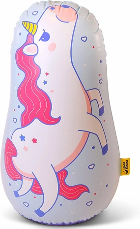 Good Banana: Unicorn - Wiggle Wobble Splashy Sprinkler - Kids Inflatable Outdoor Water Toy. Yard and Lawn Punching Interactive Sprinker, Ages 3 , Approx 39" Tall, Multi (WWUNIC)