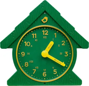 Gorilla Playsets 07-0036-G Funtime Clock Plastic Swing Set Attachment, Green with Yellow