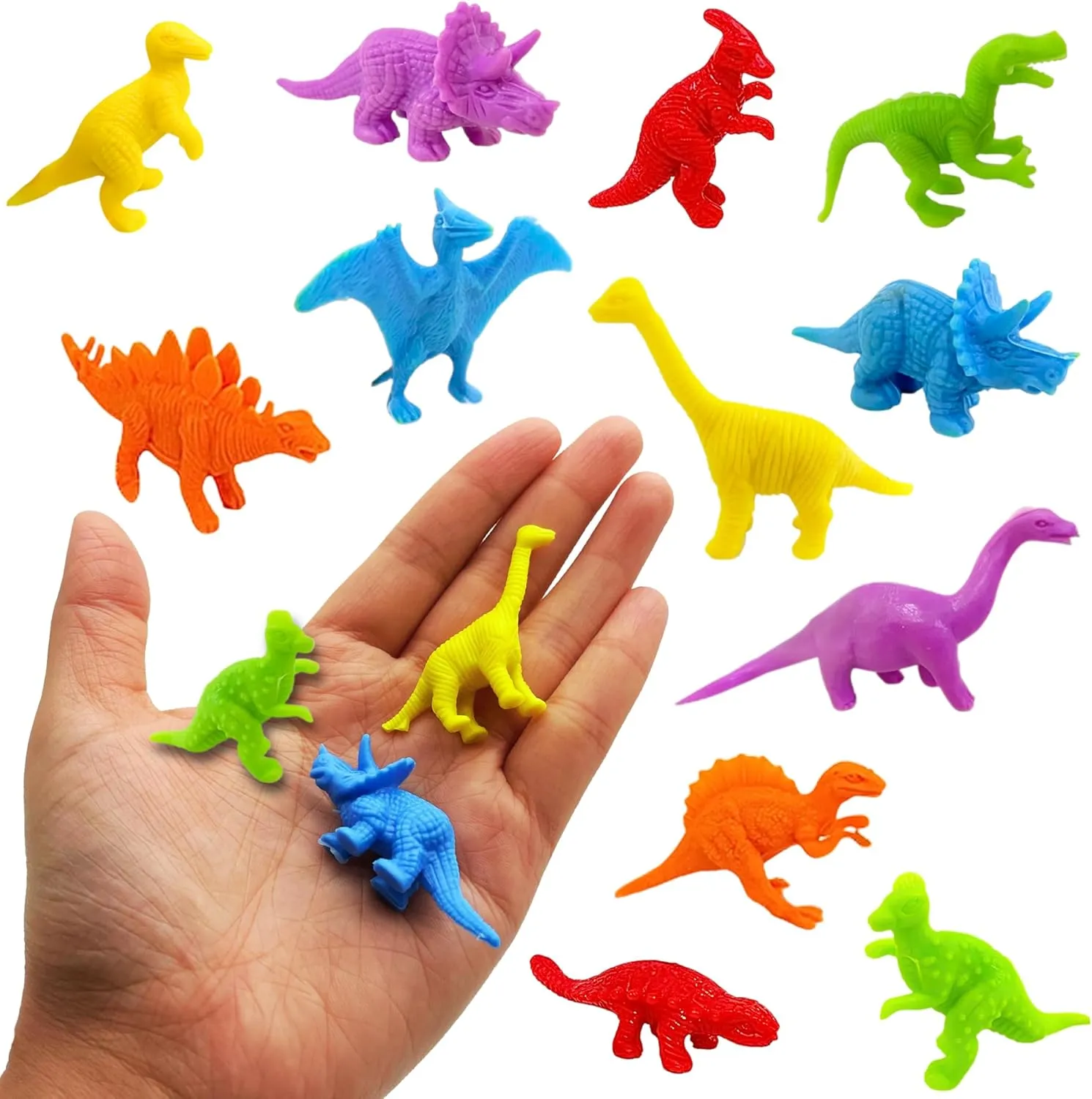 Haktoys Dinosaur Bubble Gun with 12 Mini Dino Toys – Automatic Bubble Blower for Kids with 6 Dino Eggs (2 Dinosaurs per Egg) | Fun Outdoor Bubble Toy Set for Toddlers, Boys & Girls