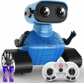 Hamourd Robot Toys for Boys Girls, Rechargeable Remote Control Emo Robots with Auto-Demonstration, Flexible Head & Arms, Dance Moves, Music, Shining LED Eyes for 5  Years Old Kids