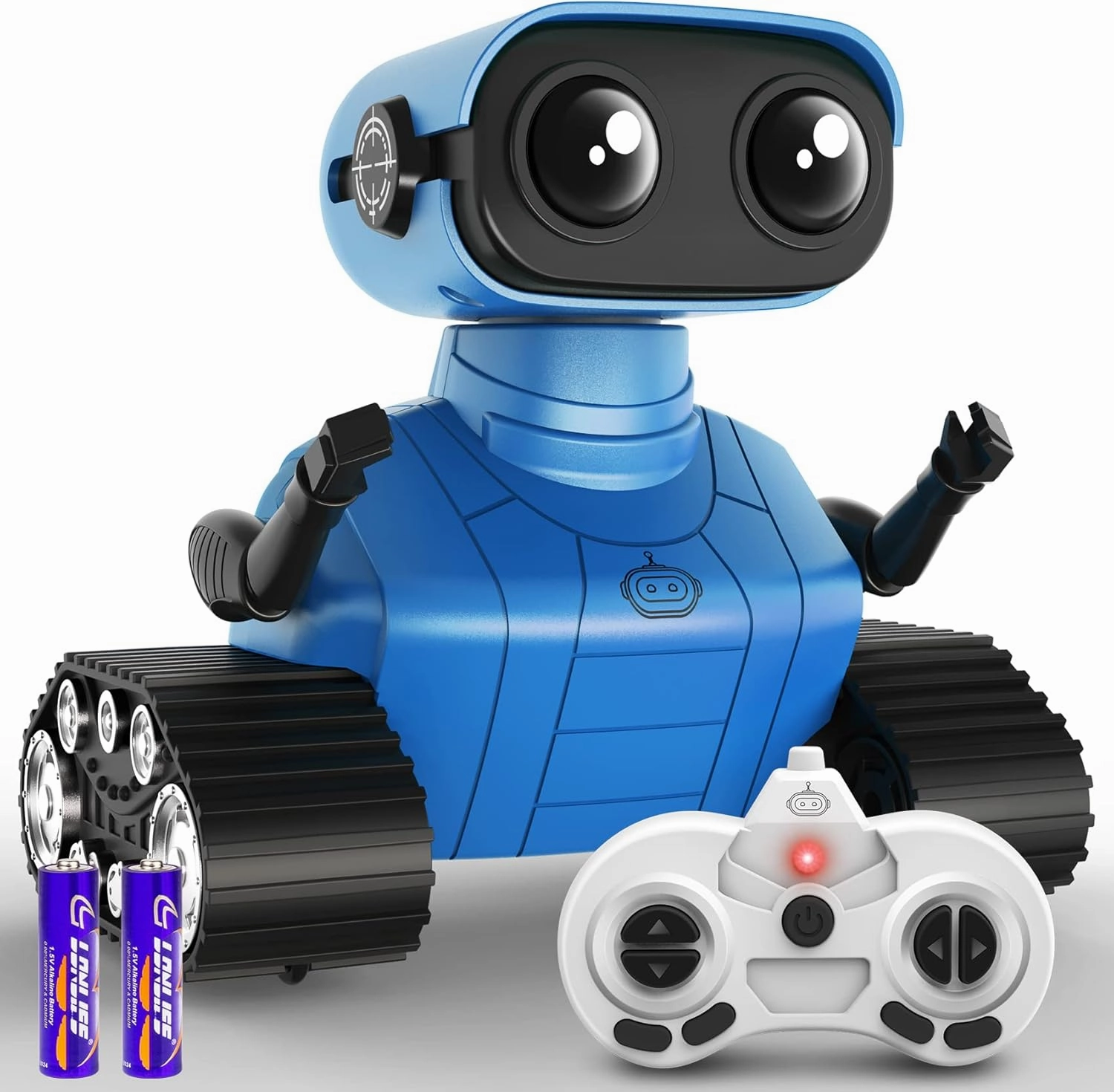 Hamourd Robot Toys for Boys Girls, Rechargeable Remote Control Emo Robots with Auto-Demonstration, Flexible Head & Arms, Dance Moves, Music, Shining LED Eyes for 5  Years Old Kids