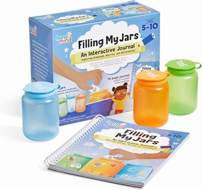 hand2mind Filling My Jars Interactive Journal, Kids Gratitude Growth Mindset Activities, Positive Affirmations for Kids, Mindfulness Social Emotional Learning, Calm Down Corner (95426)