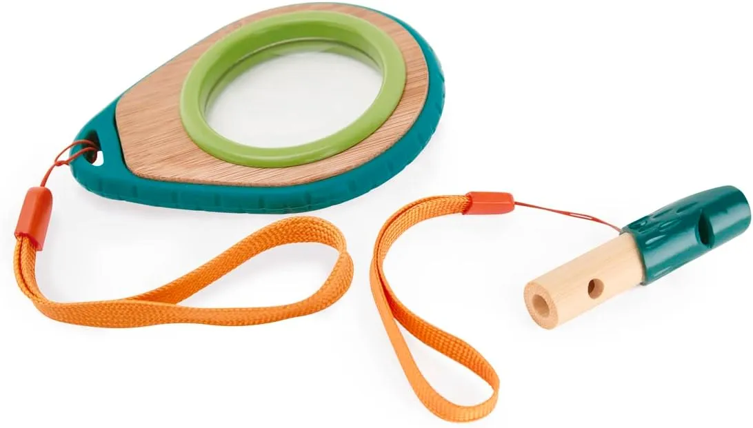 Hape Nature Detective Set| Bamboo & Plant Plastic Detective Playset, Nature Exploration Toys for Outdoor Games, Green