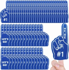HAVAGDTM 60 PCS Mini Foam Finger Sports Hand Finger for Sports Themed Party Supplies Football Basketball Soccer Sports Party Favors