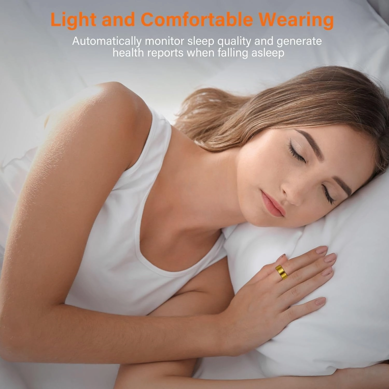 Health Tracker Fitness Sleep Monitor for Women (Gold10#)