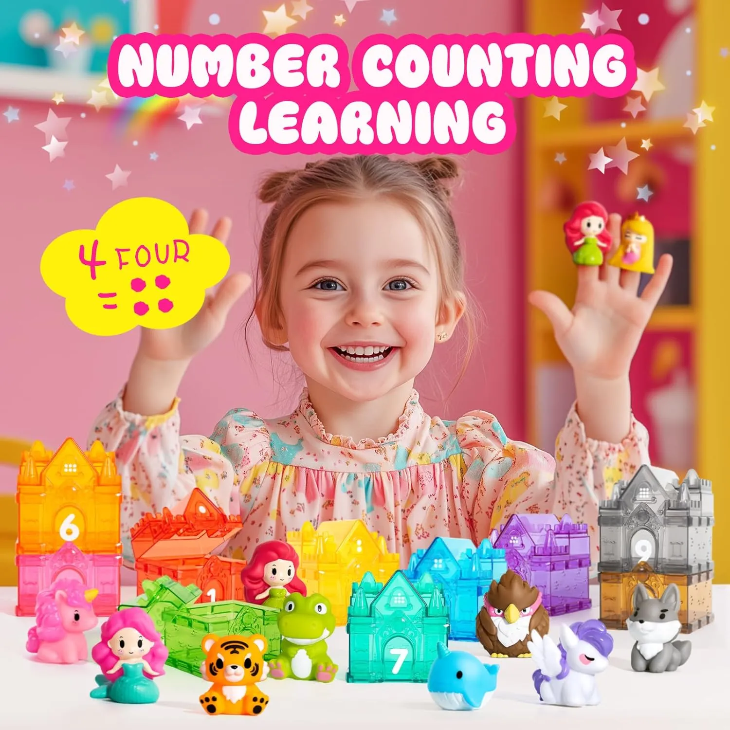 Hely Cancy Learning Toys for Toddlers 1-3 - 20-Piece Montessori Sensory Toy Set, Matching, Counting, Sorting Activities for Ages 12  Months