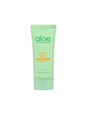 Holika Holika Aloe Waterproof Sun Cream 70ml - Mild, Soft, Moisturizing, Non-sticky, No White Cast, Aloin Free Sun Screen protect UV ray SPF 50  PA    