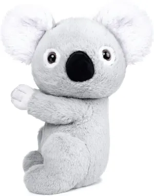 Huggable Koala Bear Stuffed Animal Furry Cuddly Ears Koala Bear Plush Toy for Boys Girls Babies Kids Birthday Bedtime Gifts, 12.6“ Gray
