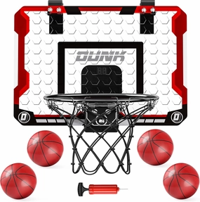 Indoor Basketball Hoop for Kids and Adults, Door Room Basketball Hoop,Mini Basketball Hoop with 4 Balls & Electronic Scoreboard, Basketball Game Toys for 5 6 7 8 9 10 11 12 Year Old Boys Teen Kids
