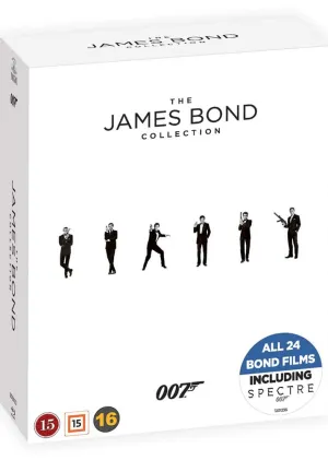 James Bond Collection - 24-Disc Box Set ( Spectre/ Skyfall / Quantum of Solace / Casino Royale / Die Another Day / The World Is Not Enough / Tomorrow Never Dies [ Blu-Ray, Reg.A/B/C Import - Denm