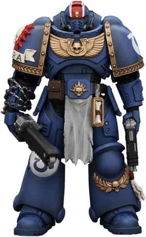 Joytoy Warhammer 40k 1/18 4.7-inch Uitramarines Lieutenant Titus Action Figure Model Toy Series