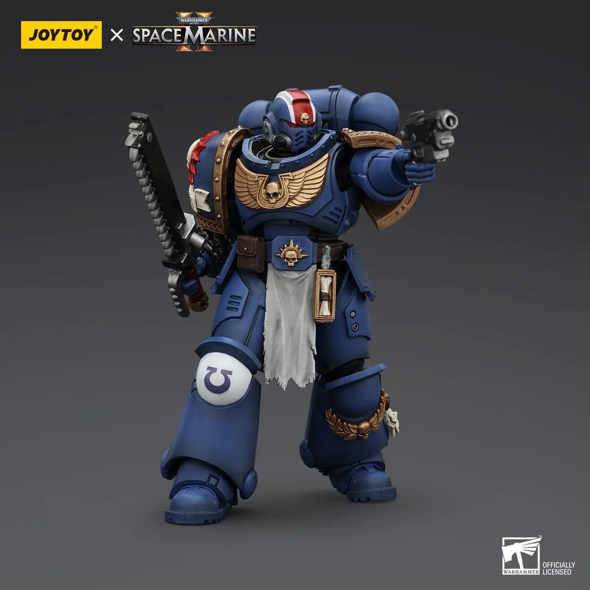 Joytoy Warhammer 40k 1/18 4.7-inch Uitramarines Lieutenant Titus Action Figure Model Toy Series