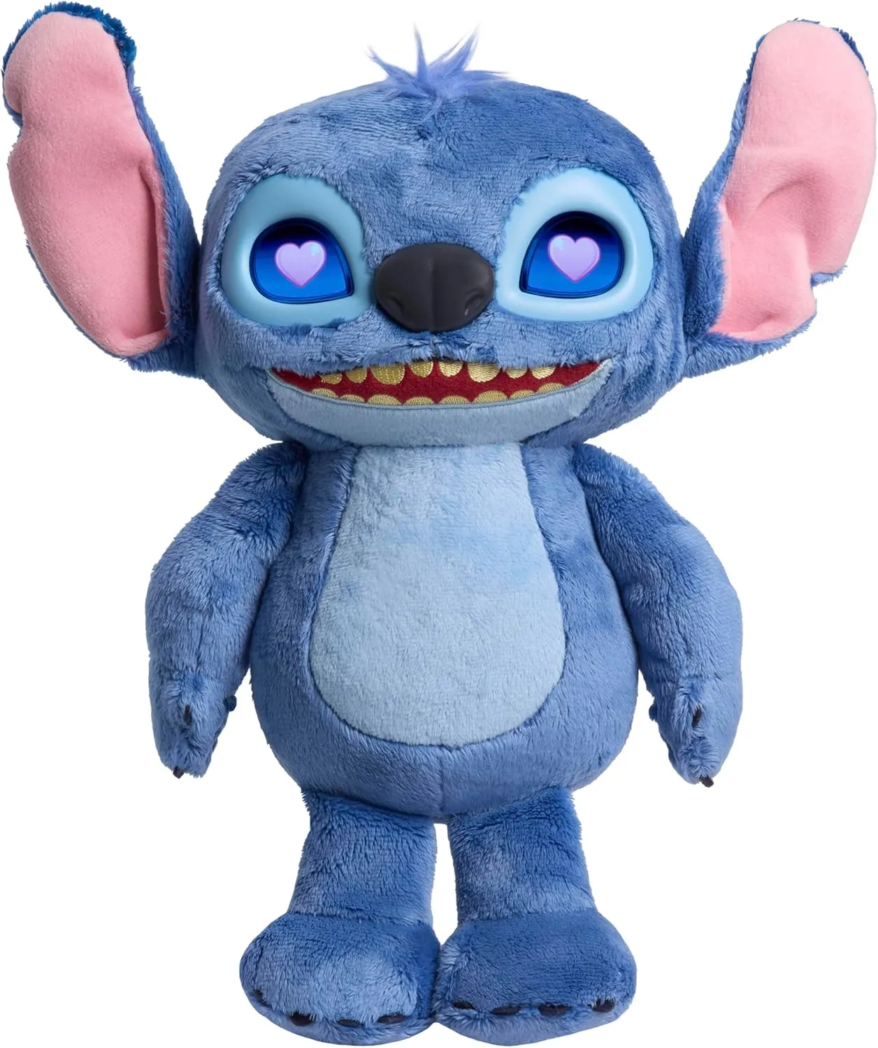 Just Play Disney Stitch Many Moods 14-inch Interactive Plush, 50  Sounds & Effects, LCD Eyes, Inspired by Disney's New Live-Action Lilo & Stitch Movie, Toy for Fans, Girls, Boys, Kids 3 