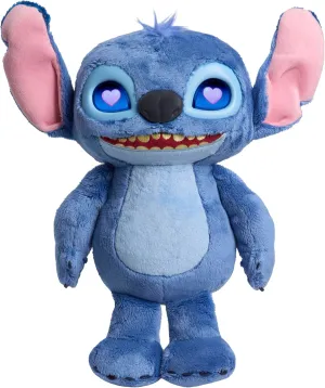 Just Play Disney Stitch Many Moods 14-inch Interactive Plush, 50  Sounds & Effects, LCD Eyes, Inspired by Disney's New Live-Action Lilo & Stitch Movie, Toy for Fans, Girls, Boys, Kids 3 