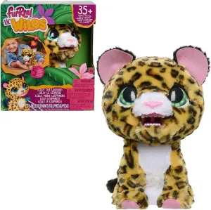 Just Play furReal Lil Wilds Lolly The Leopard Interactive 8-inch Plush Stuffed Animal with Over 35 Sounds and Reactions, 6-Pieces, Kids Toys for Ages 4 Up