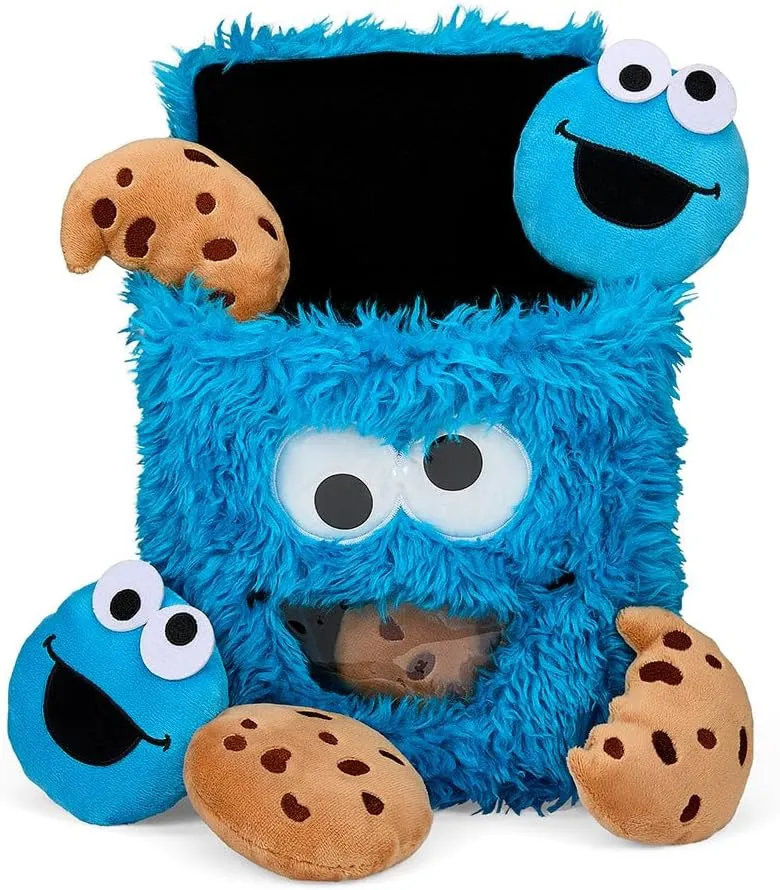 Kidrobot Sesame Street Cookie Monster Cookie Bag Plush