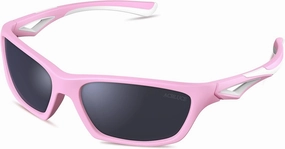 Kids Sunglasses TPEE Unbreakable Polarized Sports Glasses with Adjustable Strap For Boys Girls Age 3-7