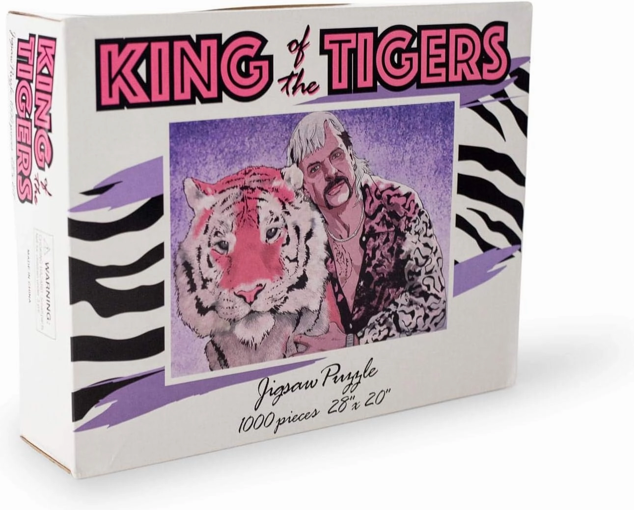 King of The Tigers Animal Puzzle for Adults | Difficult 1000 Piece Jigsaw Puzzle Toy | Funny Quarantine Gift | Interactive Brain Teaser Challenge for Game Night