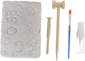 Kisangel 100% Natural Stone Digging Toys for Boys and Girls Safe Fun DIY Excavating Kit Great for Learning Collecting