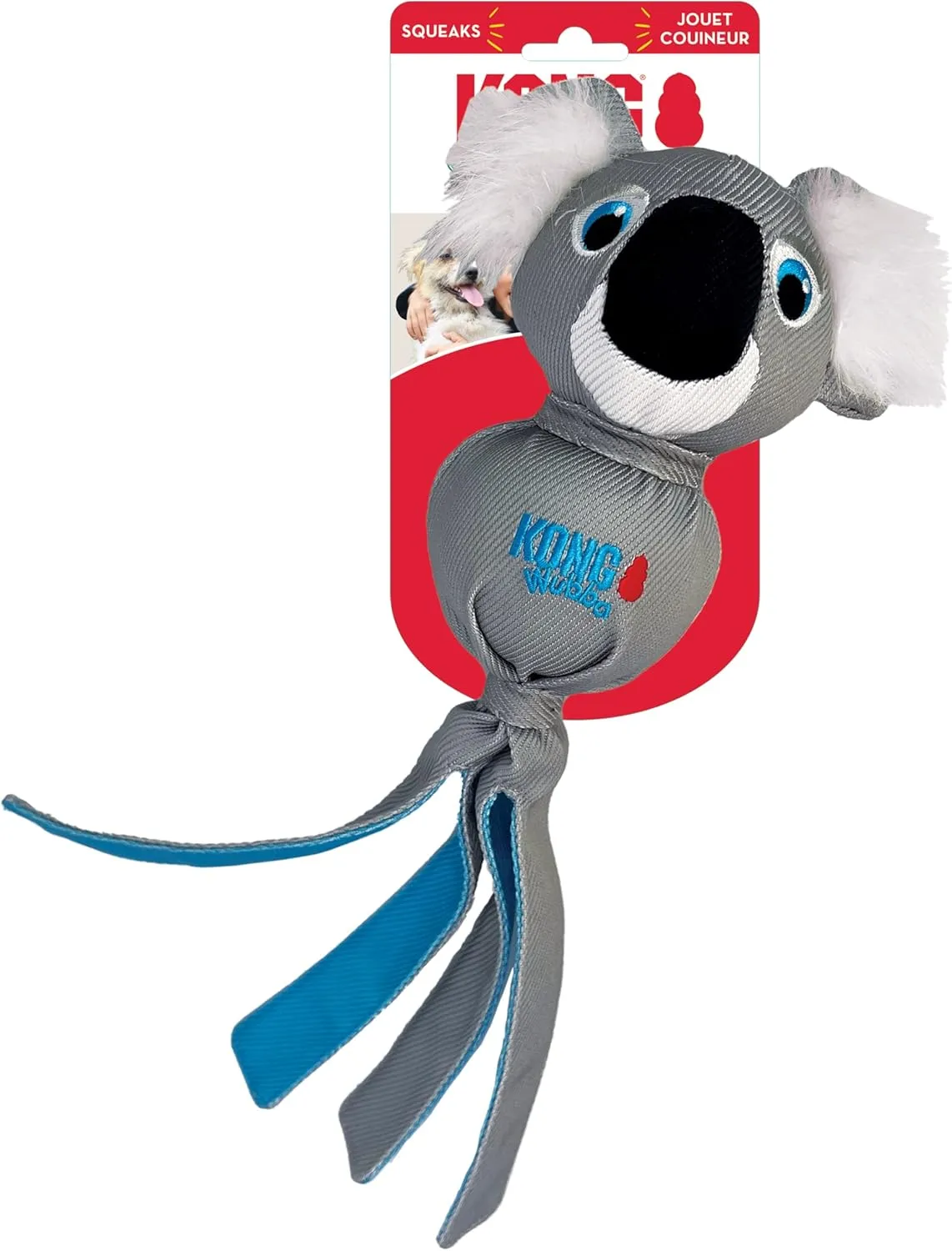 KONG Wubba Zoo Assorted Animal Dog Toy (Koala)