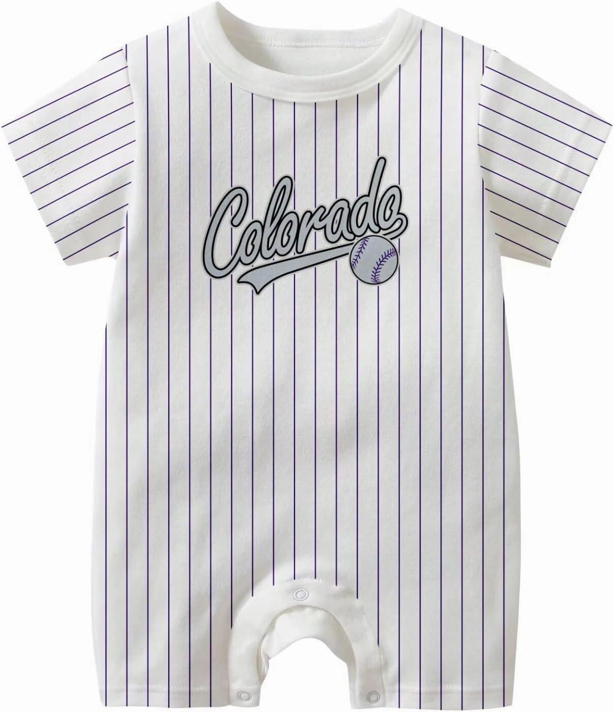 KREDE Baby Clothes Unisex White Bodysuit Rompers Custom Name Number for Baby Boys