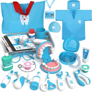 Lehoo Castle Doctor Kit for Toddlers 3-5, Kids Dentist Play Set, Toys for 4  Year Old Girls Boys, Pretend Play for Toddlers 2-4, Kids Doctor Playset, Medical Kits for Boys 3 
