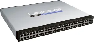 Linksys by Cisco SLM248G4PS 48-Port 10/100   4-Port Gigabit Smart Switch - PoE