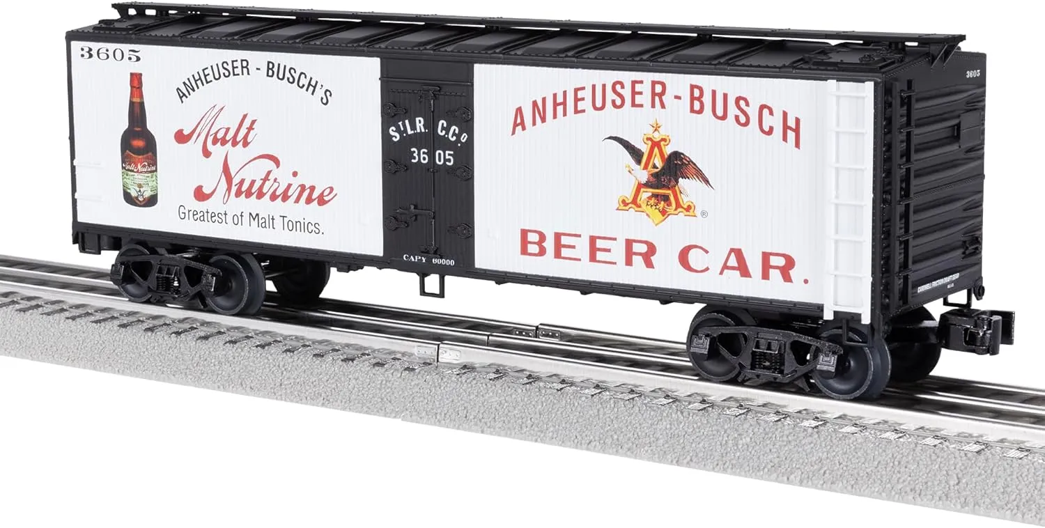 Lionel Anheuser-Busch Budweiser Woodside O Gauge Model Train Reefer Number 3605