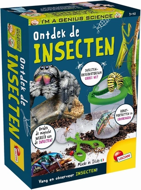 LISCIANI - I'm a Genius - Science Pocket - Discover Insects - Complete Set with Magnifying Glass and Insect Pliers - for Children Aged 7-12 - Made in Italy