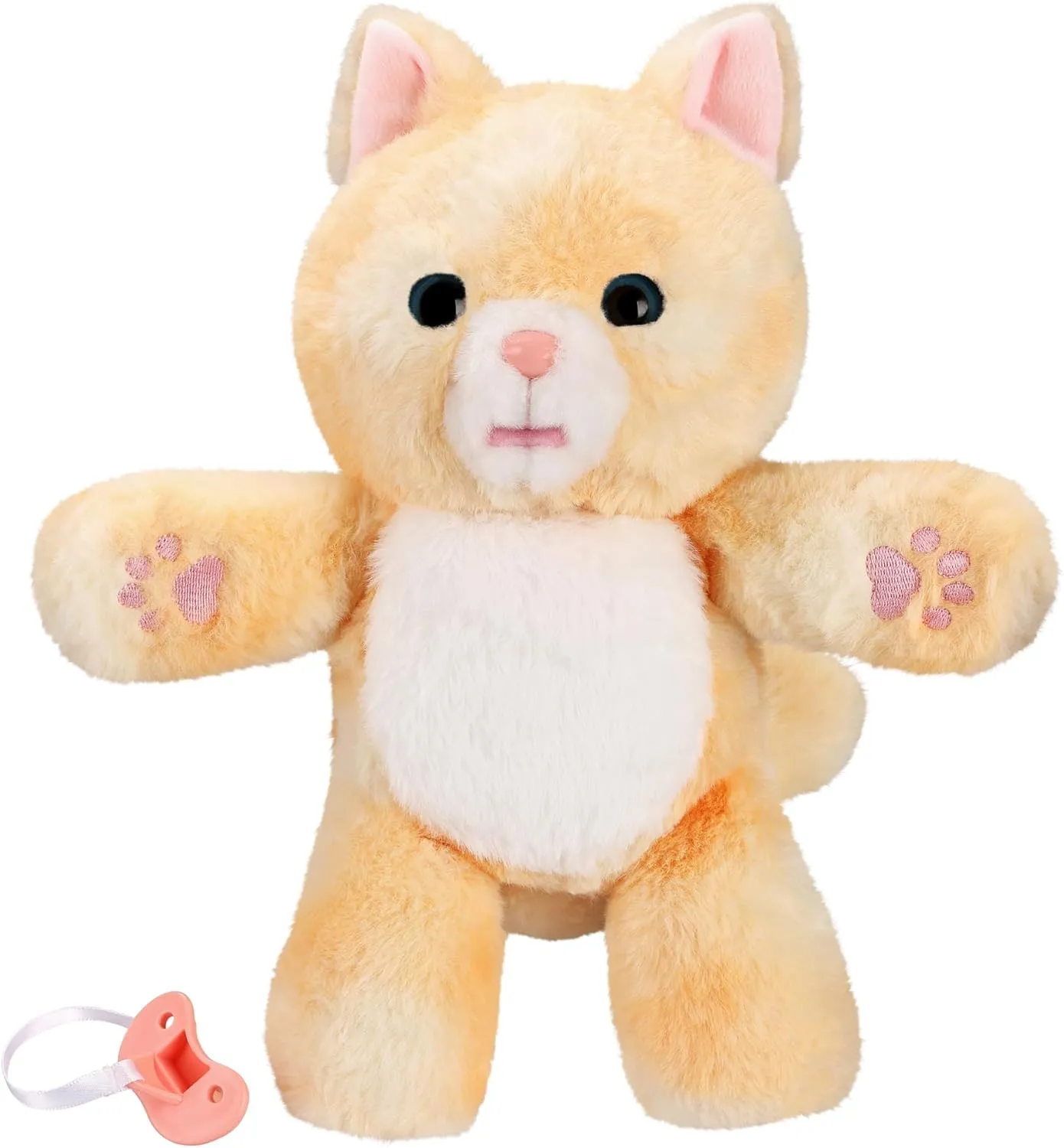Little Live Pets - Cozy Dozys: Ginger The Kitty | Interactive Plush Toy Kitty. 25  Sounds and Reactions. Magical Eye Movement. Blanket, Pacifier and Batteries Included. for Kids Ages 4 