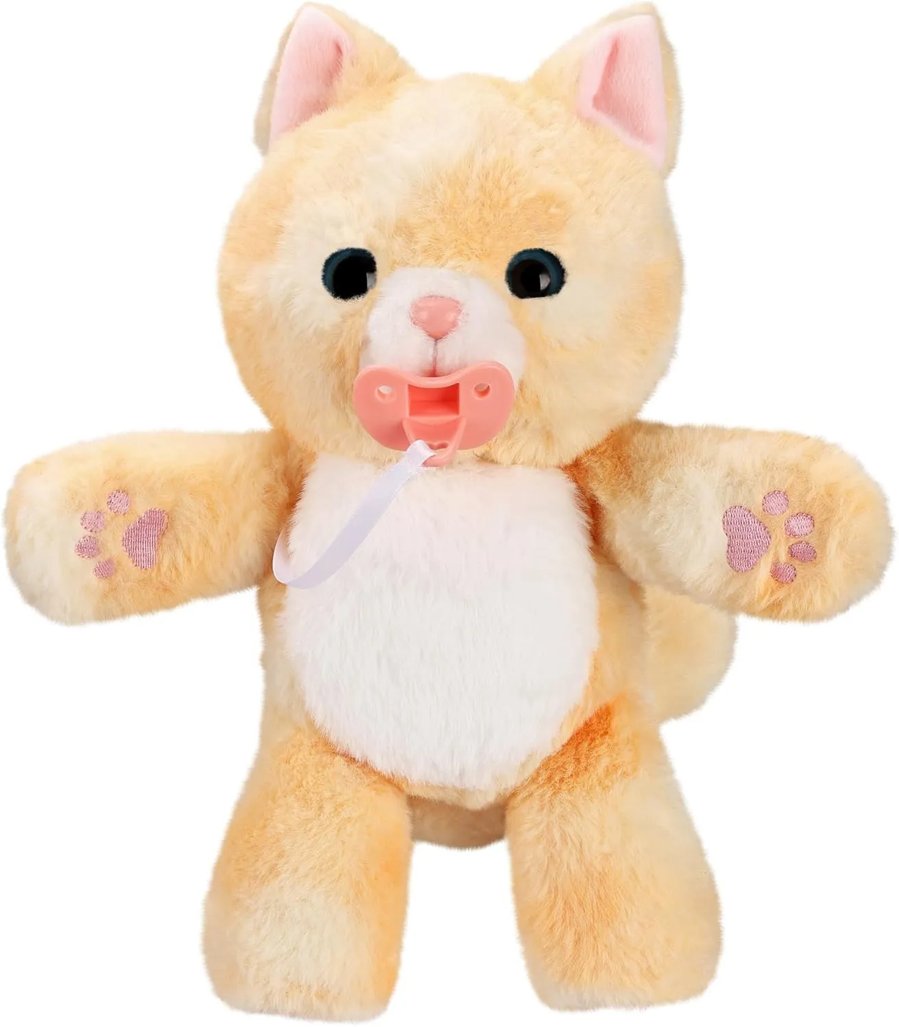Little Live Pets - Cozy Dozys: Ginger The Kitty | Interactive Plush Toy Kitty. 25  Sounds and Reactions. Magical Eye Movement. Blanket, Pacifier and Batteries Included. for Kids Ages 4 