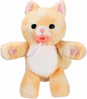 Little Live Pets - Cozy Dozys: Ginger The Kitty | Interactive Plush Toy Kitty. 25  Sounds and Reactions. Magical Eye Movement. Blanket, Pacifier and Batteries Included. for Kids Ages 4 