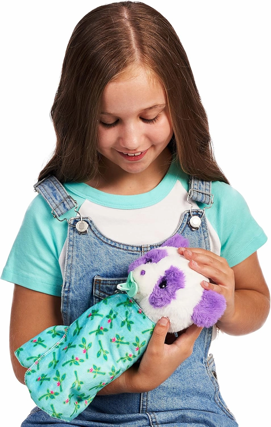 Little Live Pets WODJ4 Cozy Dozys: Petals The Panda | Interactive Plush Toy Panda. 25  Sounds and Reactions. Magical Eye Movement. Blanket, Pacifier for Kids Ages 4 , Multicolor (26400)