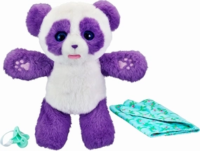 Little Live Pets WODJ4 Cozy Dozys: Petals The Panda | Interactive Plush Toy Panda. 25  Sounds and Reactions. Magical Eye Movement. Blanket, Pacifier for Kids Ages 4 , Multicolor (26400)