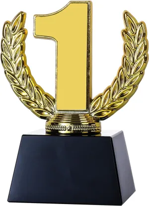 LONGWIN Crystal Trophy Award, Participation Blank Funny Winner Trophy for Sports Events/Competition, Talent Show/Party Favor