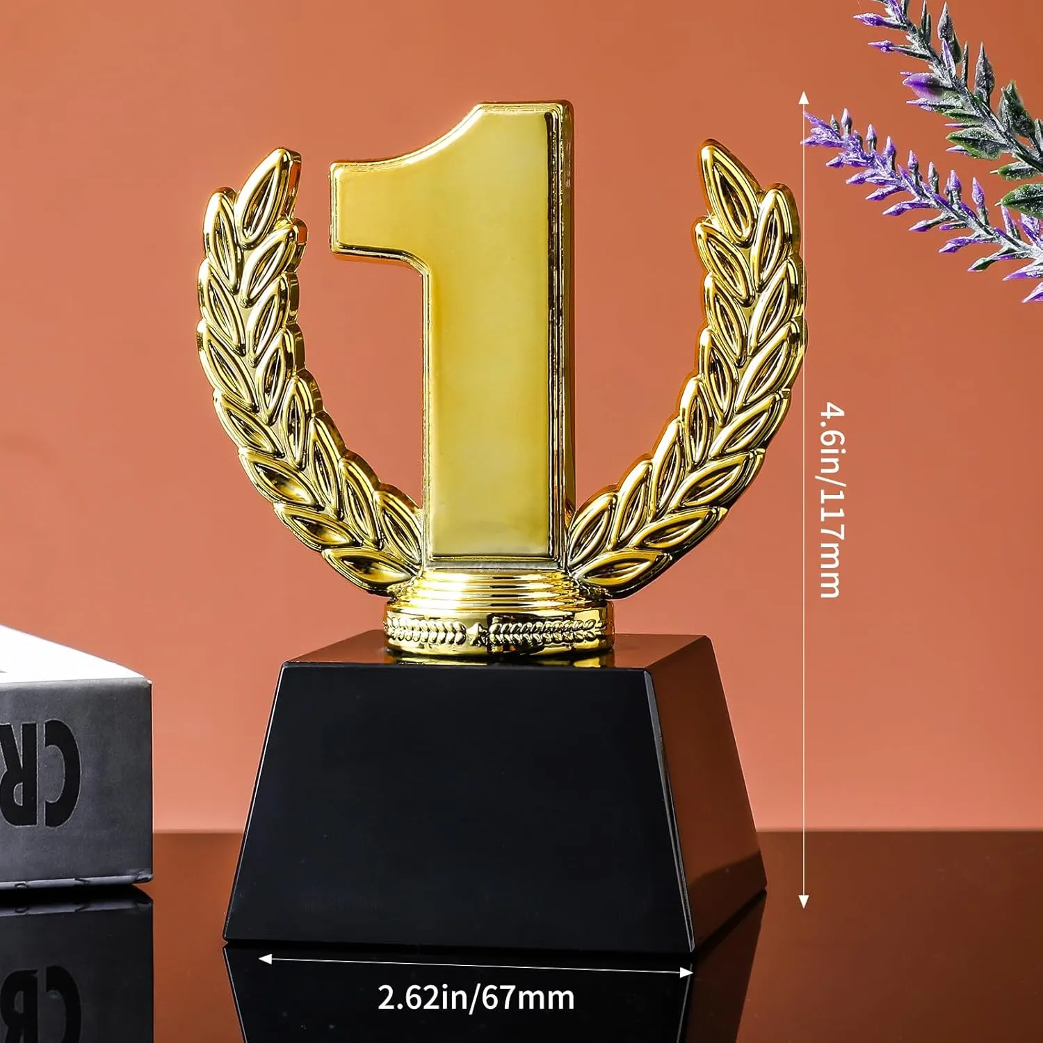 LONGWIN Crystal Trophy Award, Participation Blank Funny Winner Trophy for Sports Events/Competition, Talent Show/Party Favor