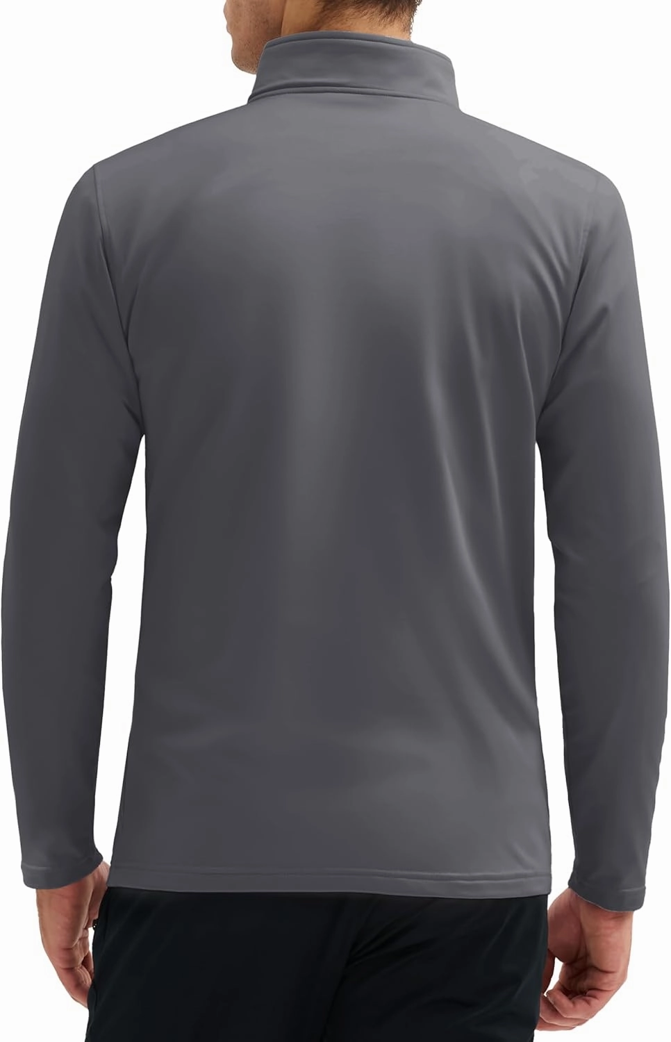 MAGCOMSEN Quarter Zip Pullover Men 1/4 Zip Golf Jacket Fleece Lined Water Resistant Sweatshirt 2 Zipper Pockets Winter