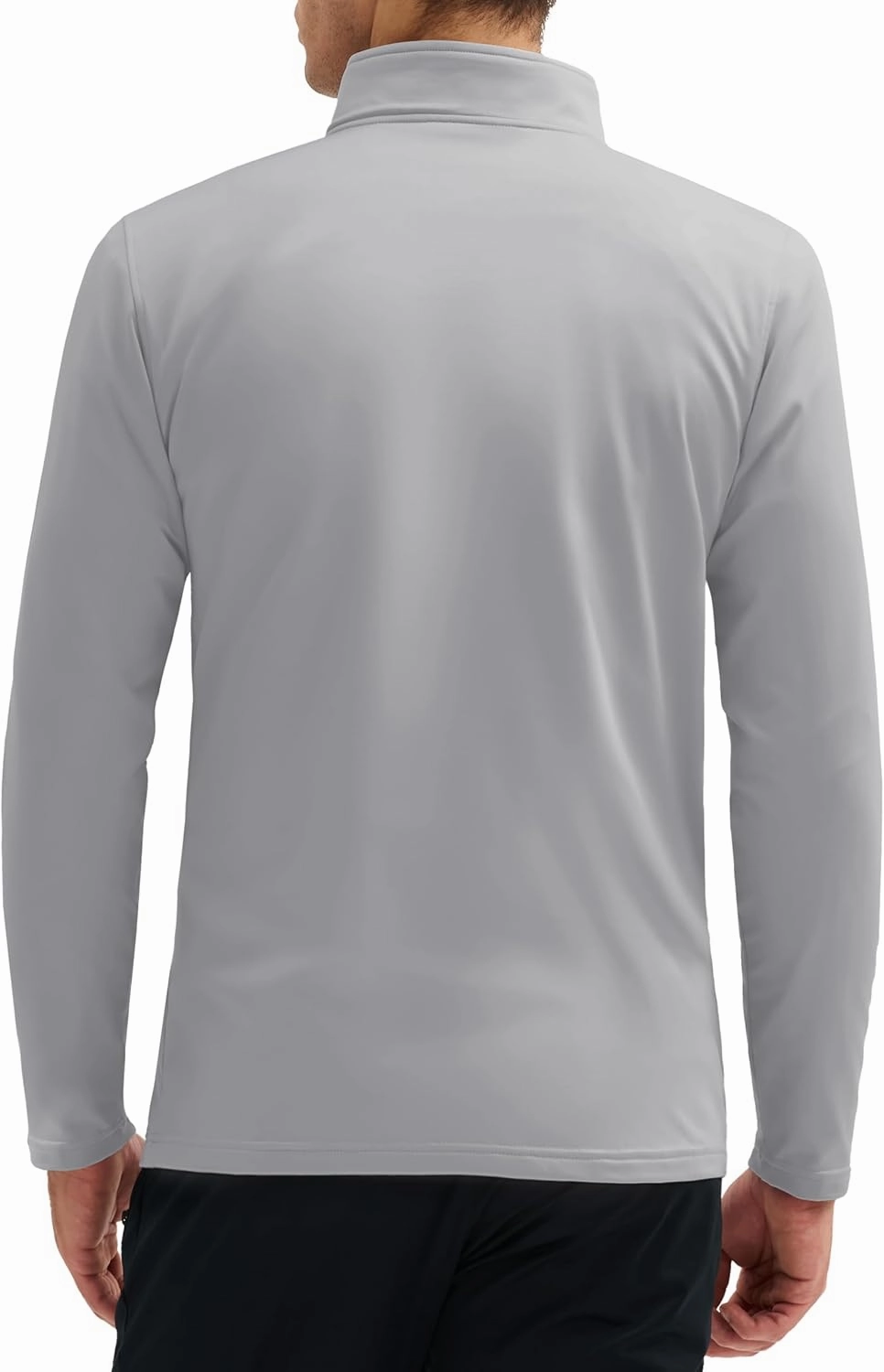 MAGCOMSEN Quarter Zip Pullover Men 1/4 Zip Golf Jacket Fleece Lined Water Resistant Sweatshirt 2 Zipper Pockets Winter